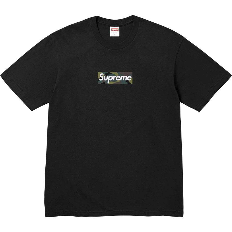Supreme Camo Box Logo Short Sleeve Tee – Black